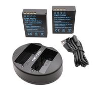 Dot.Foto BLH-1 Premium 1720mAh Battery (2-pack) & BCH-1 type Fast USB Dual Battery Charger for Olympus OM-D E-M1 Mark II, E-M1 Mark III, E-M1X