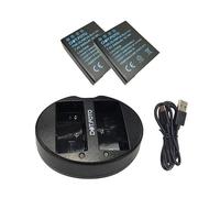 Dot.Foto BLH-1 Premium High Capacity 2450mAh Battery (2-pack) & BCH-1 type Fast USB Dual Battery Charger for Olympus OM-D E-M1 Mark II, E-M1 Mark III, E-M1X