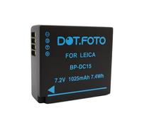 Dot.Foto BP-DC15-E, BP-DC15-U, BP-DC15-TK Premium 7.2v / 1025mAh Rechargeable Battery for Leica D-LUX (Typ 109), D-LUX 7 / C-LUX