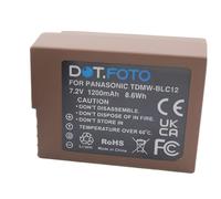 Dot.Foto DMW-BLC12, DMW-BLC12E Premium 7.2v / 1200mAh Rechargeable USB-C Battery for Panasonic Lumix DC-G97 DMC-FZ200 DMC-FZ1000 DMC-G5 DMC-G6 DMC-G7 DMC-GX8 DMC-G85 DMC-GH2