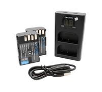 Dot.Foto DMW-BLF19, DMW-BLF19E Premium 1860mAh Battery (2-pack) & Fast USB LCD Dual Charger for Panasonic Lumix DMC-GH3, DMC-GH4 / DC-G9, DC-GH5, DC-GH5S DC-GH5M2