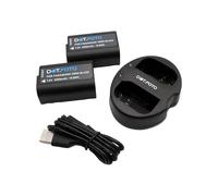Dot.Foto DMW-BLK22 Premium 2200mAh Battery (2-pack) & DMW-BTC15 type Fast USB Dual Battery Charger for Panasonic Lumix DC-S5, S5II, S5IIX, S9, G9II, GH5, GH5II, GH5S, GH6