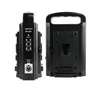 Dot.Foto Dual Channel V-Mount/V Lock Battery Charger with DC 16.8V Power Supply Output