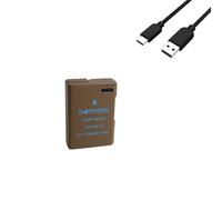 Dot.Foto EN-EL14, EN-EL14a Premium 7.2v / 1100mAh Rechargeable USB-C Battery for Nikon DF D3100 D3200 D3300 D3400 D3500 D5100 D5200 D5300 D5500 D5600 Coolpix P7000 P7100 P7700 P7800