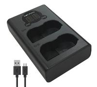 Dot.Foto EN-EL3, EN-EL3a, EN-EL3e / NP-150 Fast USB LCD Dual Battery Charger for Nikon / (BC-150 type) for Fujifilm