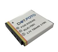Dot.Foto KLIC-7001 Premium 3.7v / 720mAh Rechargeable Battery for Kodak EasyShare M320 M340 M341 M753 M763 M853 M863 M893 IS M1063 M1073 IS MD41 MD1063 MD853 MD863 MX1063 V550 V570 V610 V705