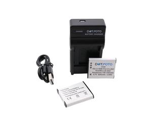 Dot.Foto LI-50B, LI-50BA, LI-50BB Premium 925mAh Battery (2-pack) & LI-50C type USB Battery Charger for Olympus SP 810 800UZ u6010 u6020 u9010 SZ14 SZ16 D755 u1010 SZ30 SZ20