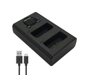Dot.Foto LP-E10 Fast USB LCD Dual Battery Charger (LC-E10E type) for Canon EOS 1100D, 1200D, 1300D, 1500D, 2000D, 3000D, 4000D