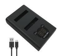 Dot.Foto NB-6L, NB-6LH Fast USB LCD Dual Battery Charger (CB-2LYE type) for Canon PowerShot SX510 HS, SX500 IS, SX710 HS, SX700 HS, SX520 HS, SX530 HS, SX280 HS, SX260 HS, SX170 IS