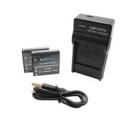 Dot.Foto NP-40 Premium 1250mAh Battery (2-pack) & USB Battery Charger for Yashica City100, City200