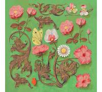 Dot Grid Journal: 8.5 x 8.5 in. 200 Page Notebook for Journaling, Mindfulness, Gratitude, Planning, and Creativity | Medieval Flowers Cover