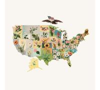 Dot Grid Journal: 8.5 x 8.5 in. 200 Page Notebook for Journaling, Mindfulness, Gratitude, Plans, and Creativity | Vintage Flower Map Cover