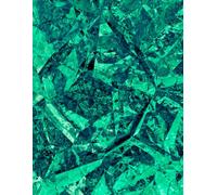 Dot Grid Journal: Turquoise Green Metallic Illustration: Large 8.5 x 11 Format with 122 Pages for Writing, Planning, and Creative Notes