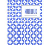 Dot Grid Notebook: 100 Pages, 8.5 x 11, Blue & White Pattern for Bullet Journaling, Notes, Planning & Creative Writing: Minimalist Blue Dot Grid ... Writers, Artists, and Creative Planners
