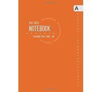 Dot Grid Notebook Alphabetical Tabs B6: Small Journal Organizer with A-Z Index Sections | 5mm Dotted Pages | Smart Design Orange