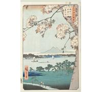 Dot grid notebook: Journal with inspiring classic Japanese art cover