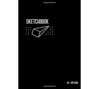 Dot Grid Sketchbook A5: Dotted Notebook Black for Drawing and Doodling, Smart Design, Medium, Soft Cover, Number Pages (Medium Professional Sketchbooks)