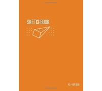 Dot Grid Sketchbook A5: Dotted Notebook Orange for Drawing and Doodling, Smart Design, Medium, Soft Cover, Number Pages (Medium Professional Sketchbooks)