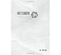 Dot Grid Sketchbook B6: Marble White, Smart Design, Small, Soft Cover, Numbered Pages, Dotted Notebook for Drawing and Doodling (Small Professional Sketchbooks)