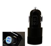 DOT. In Car Charger Dual USB Port LED 12-24V 3.1A Max For Samsung Galaxy A20e - Black Car Charger Only