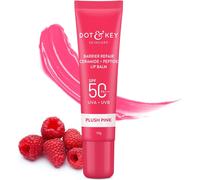 DOT & KEY Ceramide Peptide Barrier Repair Lip Balm Spf 50, Pa+++ Plush Pink|Uva