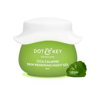 Dot & Key Cica Calming Skin Renewing Night Gel, 60ml | Soothing Gel for Oily & Acne-Prone Skin, Reduces Redness, Balances Oil & Promotes Clearer Complexion