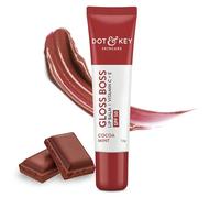 Dot & Key Cocoa Lip Balm with Shea Butter (12gm) for Naturally Glowing and Hydrated Lips With SPF 30 for Sun Protection + Vitamin C + E Lipbalm for Dry & Dark Lips Lip Balm for Women