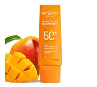 Dot & Key Mango Detan Gel Sunscreen SPF 50+ PA+++ 50g | Oil-Free, With Alpha-Arbutin & Niacinamide | Controls Tanning, Brightens Skin, Ultra-light | Fades Dark Spots, Evens Tone, Water Resistant | All