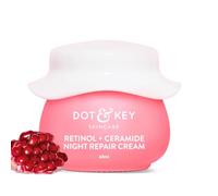 Dot & Key Night Reset Retinol + Ceramide Night Cream Anti Aging Cream For Women & Men Reduces Fine Lines & Wrinkles Oil Free & Non Sticky Moisturizer For Glowing Youthful Skin For All Skin Types 60ml