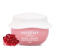 Dot & Key Night Reset Retinol + Ceramide Night Cream Anti Aging Cream For Women & Men Reduces Fine Lines & Wrinkles Oil Free & Non Sticky Moisturizer For Glowing Youthful Skin For All Skin Types 25ml