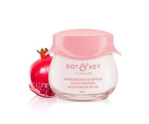 DOT & KEY Pomegranate + Multi-Peptide Anti Aging Cream With Spf 30 For Sun Protection | Reduces Fine Lines&Wrinkles | 48Hr Intense Moisturization|Boosts Collagen | For Normal To Dry Skin | 60Ml