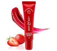 Dot & Key Strawberry Lip Balm (12gm) for Moisturization Soft and Naturally Brightens Lips Tinted Lip Balm with SPF 50 & Vitamin C + E Lipbalm for Dry & Dark Lips For Women