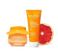 Dot & Key Vitamin C Daily Glow Boosting Skincare Combo (Moisturizer 60ml & Face Wash) For Glowing Skin All Skin Types For Women & Men