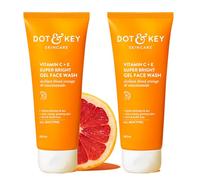 Dot & Key Vitamin C + E Super Bright Gel Face Wash Combo (Pack of 2, 100gm each) For Glowing And Brightening Skin All Skin Types|With Triple Vitamin C, Fades Dark Spots & Pigmentation