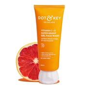 DOT & KEY Vitamin C + E Super Bright Gel Face Wash For Glowing And Brightening Skin | All Skin Types|With Triple Vitamin C| Face Wash For Women & Men|100 Ml
