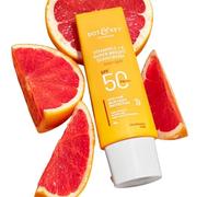 Dot & Key Vitamin C + E Super Bright Sunscreen, SPF 50+, Water-Light Fluid with Blood Orange, 80g, Fragrance Free