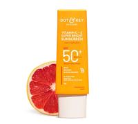 Dot & Key Sunscreen SPF 50 PA+++ with Vitamin C + E | for Even Toned & Glowing Skin | No White Cast, WaterLight I UVA/B & Blue Light Protection I Better Vitamin D absorption I for Women & Men | 50gm