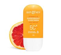 DOT & KEY Vitamin C + E Super Bright Sunscreen Spf 50 |Water-Light,UVA/UVB & Blue Light Protection|For Even Toned & Glowing Skin|With Liquid Spf 50+++| No White Cast| For All Skin Types| 30G