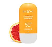 DOT & KEY Vitamin C + E Super Bright Sunscreen Spf 50 |Water-Light,UVA/UVB & Blue Light Protection|For Even Toned & Glowing Skin|With Liquid Spf 50+++| No White Cast| For All Skin Types| 80G,Pack Of 1