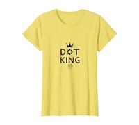 Dot King: Regal Minimalist Art for Creative Royalty T-Shirt, Women, Lemon, XS