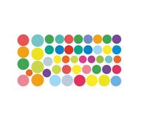 Dot Label Stickers Mixed Colour Paper Decorative Labels