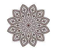 dot Mandala Fine Carving Stickers 54.6x54.6cm It Won't Fall Off Coffee