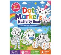Dot Markers Activity Book for Kids Ages 2-6: Vehicles, Animals, Dinosaurs & More: 159 Big Dot Pages with Name Tracing for Handwriting Practice - ... Professions and Transforming Jungle Vehicles