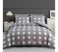 Dot Matrix Duvet Cover Sets Pale Pink Super King Bedding Set with Zipper Closure, Soft Microfiber Quilt Cover with 2 Pillowcases 50x75cm QE54