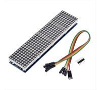 Dot Matrix Module 8x8 Common Cathode LED Display 5V 4-in-1 with Wires Cable for DIY Projects B