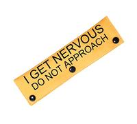 Dot Not Approach Nervous Dog Leash Sleeve Shy Rescue Leash Wrap Nervous Shy Dog Gift (I get nervous -S)