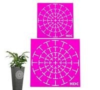 Dot Painting Stencils - 2 Piece Dotting Tool Kit 13x13x0.5cm, Easy to Use Art Painting Stencils | For Rock, Wood, Wall, Fabric, Furniture, Metal, Canvas |