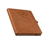 Dot Planner - Pocket Daily Log Book, Fine Point Friendly Sheets with Hardbound Fabric Case Band, Quick Reference Index Tabs, Ideal for Goal Tracking Mindfulness Journaling Tasks