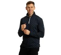 ISLAND GREEN DOT PRINT 1/4 ZIP MIDLAYER - NAVY - M