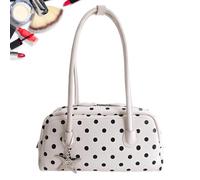 Dot Purse for Women | with Zipper Cute Large Capacity Top Handle | Dot Shoulder Bag - for Dating Office Work Travel Vacation Daily